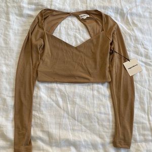 Revolve Cropped Long-Sleeve